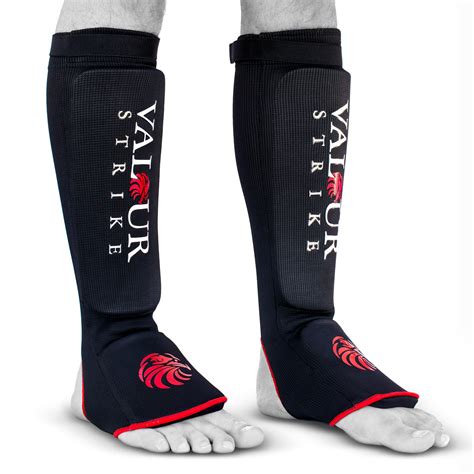 Premium Padded Sock MMA Shin Guards | Valour Strike® – www.ValourStrike.com