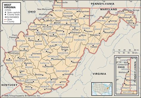 Printable Wv County Map