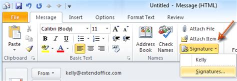 How to add image / logo to signature in Emails in Outlook?