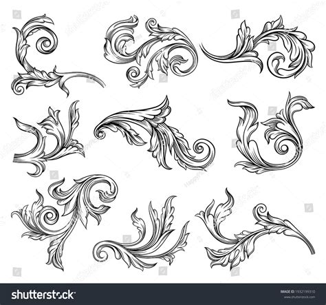 9,124 Scrollwork Images, Stock Photos, 3D objects, & Vectors | Shutterstock