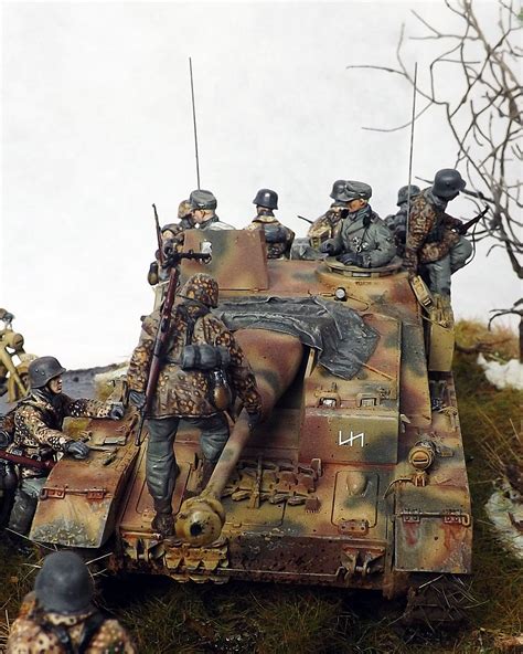 All aboard-Ardennes 1944" 1/35 scale diorama by Terence Young German Soldiers Ww2, German Army ...