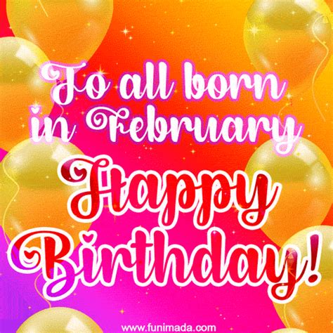 Happy Birthday GIFs for Those Born in February - Download on Funimada.com