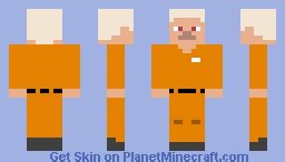 Barebones Prisoner Steve Minecraft Skin