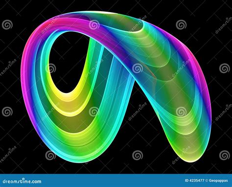 3D Colorful Abstract Fractal Stock Illustration - Illustration of dimension, backgrounds: 4235477