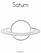 Saturn Coloring Page sketch template