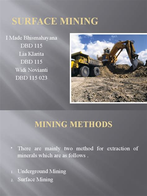 Surface Mining | PDF | Surface Mining | Mining