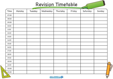 The School Stickers Revision Timetable is Here! | SchoolStickers