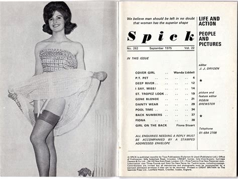 SPICK Magazine No.262 September 1975. British Glamour Model | Etsy