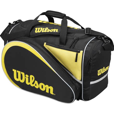 Wilson All Gear 9 Racket Padel Tennis Bag - Black/Yellow - Tennisnuts.com