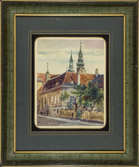 Lot - WATERCOLOR PAINTING BY ADOLF HITLER