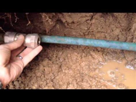 Water Pipe Fix -- DIY main waterline repair video - YouTube