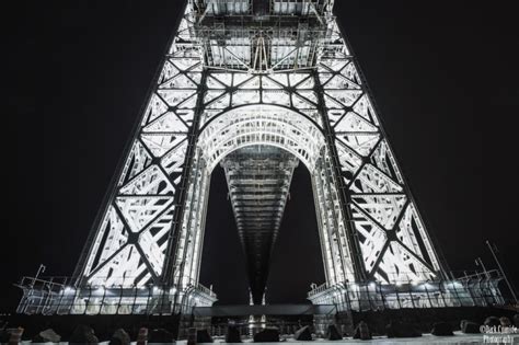 Stunning Night Photos of the George Washington Bridge Illuminated by Lights