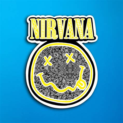 Nirvana Sticker WATERPROOF - Etsy