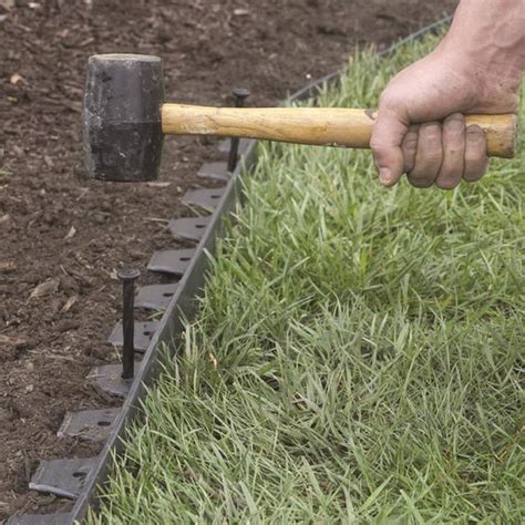 EasyFlex No-Dig 60-ft Black Plastic Landscape Edging Roll in the Landscape Edging department at ...