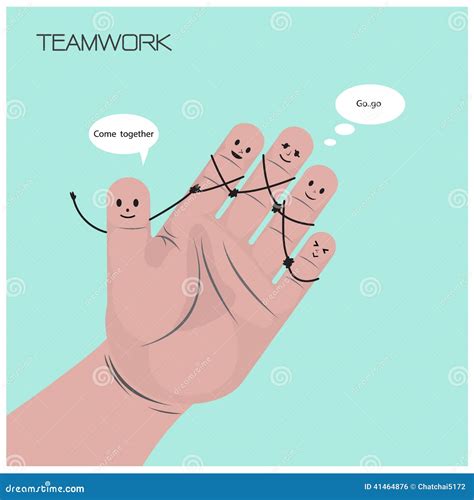 Businessman Concept,funny Fingers Sign,teamwork Concept Stock Vector - Illustration of ...