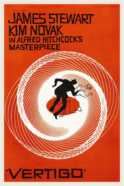 Vertigo, Alfred Hitchcock (Vintage Cinema / Retro Movie Theatre Poster ...