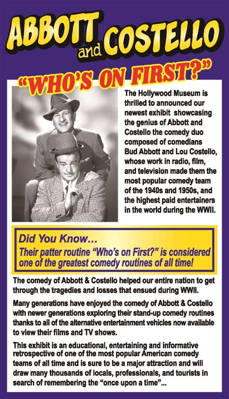 Abbott & Costello - The Hollywood Museum