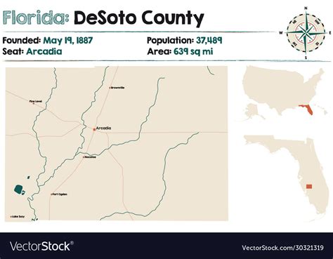 Desoto County Florida Map - North Port Florida Map