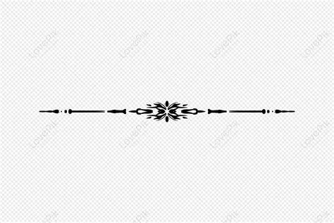 Simple Classical Dividing Line, Black Vector, Decorative Vector, Black ...