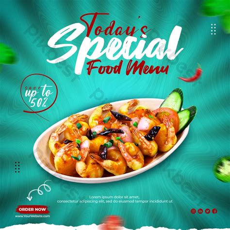 Special Food Social Media Post Banner Templates | PSD Free Download - Pikbest