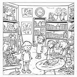 Library Coloring Pages Free Printable sketch template