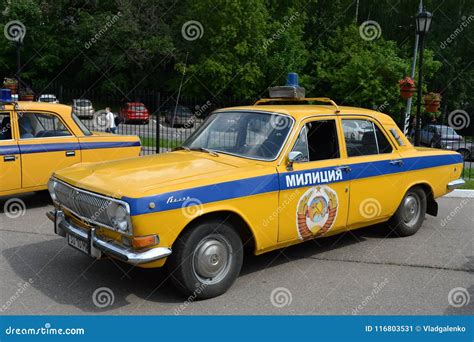 The Old Soviet Police Car GAZ-24 `Volga` Editorial Photo - Image of ...