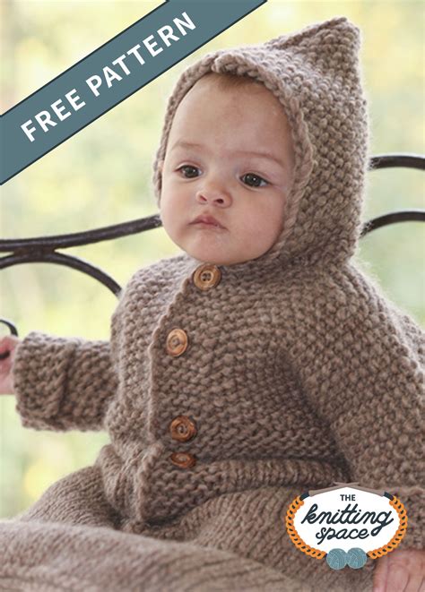 Hazelnut Knitted Baby Bunting Bag [FREE Knitting Pattern]