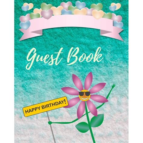 Guest Book Happy Birthday : Book a Christmas celebration and around as a gift too (Paperback ...