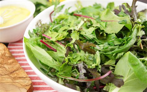 Wild Salad Greens & Herbs in a Lemon Dressing | Elle Republic