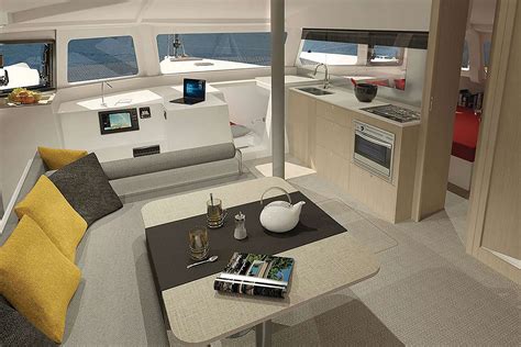 neel-43-white-trimaran-interior | Boat Gold Coast