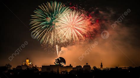 Photos Of Mexico City At Night Time With Fireworks Background, Picture Of Mexican Independence ...