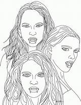 Vampire Coloring Page sketch template