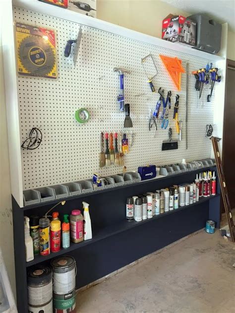 Garage Pegboard Wall | Pegboard garage, Garage workshop organization, Pegboard organization garage