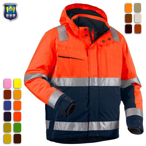 2018 Winter Construction Mens Waterproof Safety Reflective Mining Industrial Jackets - Mining ...