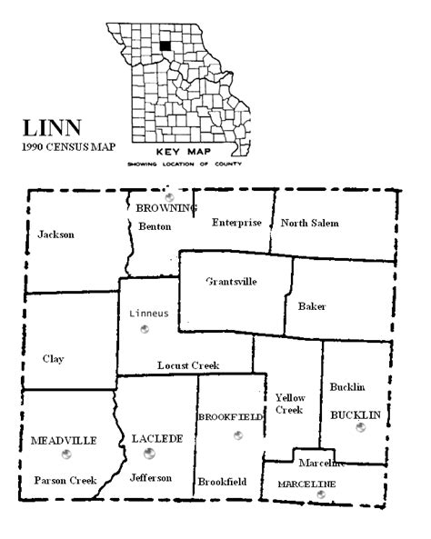 Linn County, Missouri: Maps and Gazetteers