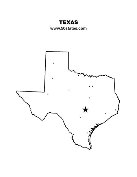 Texas Map – 50states