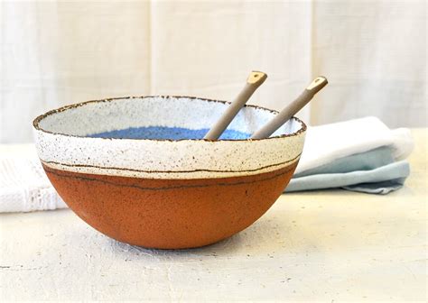 Ceramic Bowl Large Bowl Salad Bowl Serving Bowl - Etsy