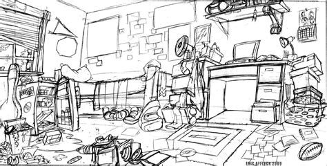 messy room | Sketsa