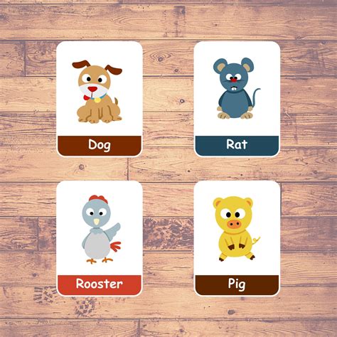 CHINESE ZODIAC SIGNS - Flashcards | Montessori | Educational | Learning ...