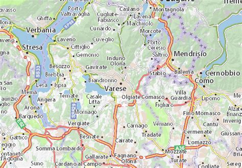 MICHELIN Varese map - ViaMichelin