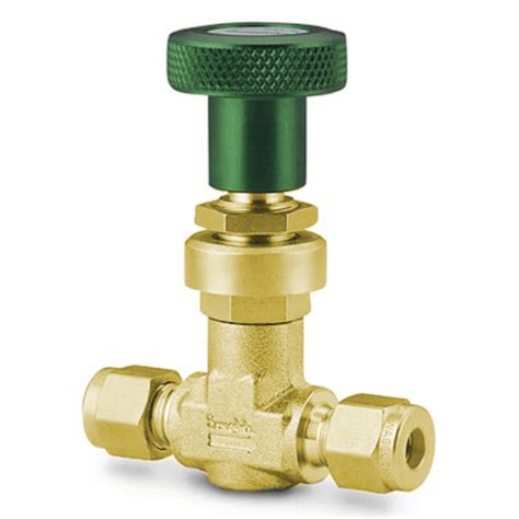 Brass High Flow Metering Valve, 1/4 in. Swagelok Tube Fitting | Metering Valves, S, M, L, and 31 ...