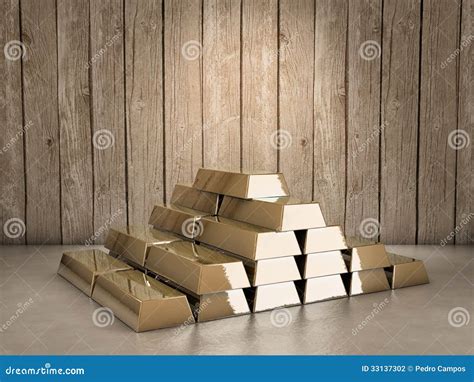 Gold pile stock photo. Image of make, concept, ingot - 33137302