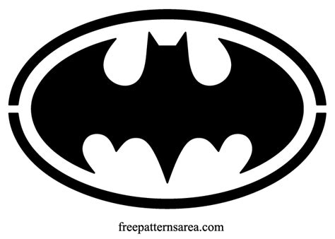 Batman Logo Stencil - Professionally Designed Templates