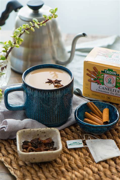 Spiced Cinnamon Tea Latte - Nibbles and Feasts