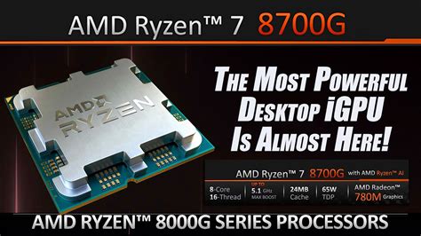 The Most Powerful Desktop iGPU Is Almost Here! Ryzen 8700G - YouTube