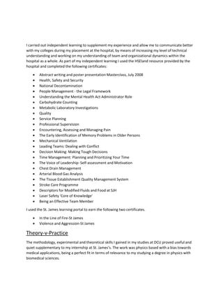 Intra Report- St. James' Hospital Medical Physics | PDF