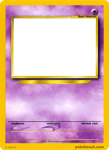 Psychic Pokemon Fake Card Blanks - PokeBeach.com