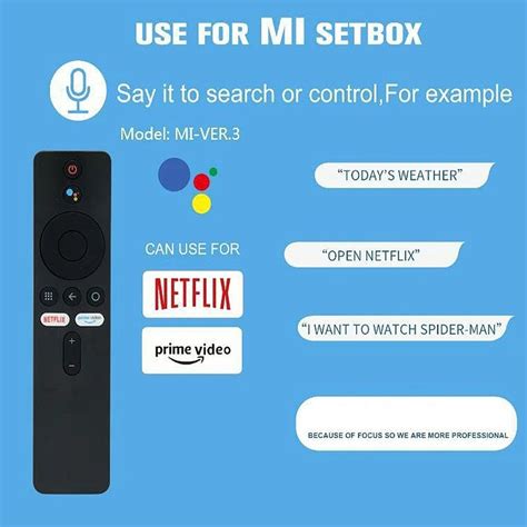 New remote for Xiaomi Mi stick/Mi Box S / TV box MiBox replacement remote control XMRM-006 ...