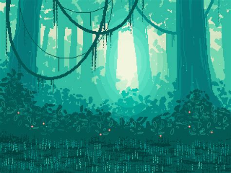 Forest by Forheksed | Pixel art landscape, Pixel art games, Pixel art background