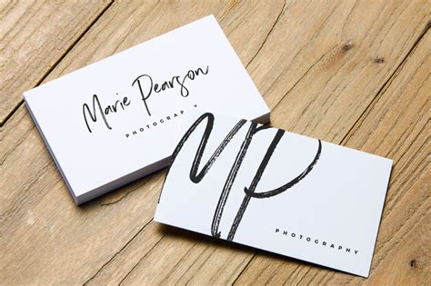 8 Free Clean Business Card Mockups - CreativeBooster